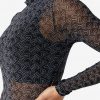 Gaganga Long Sleeve Sheer Bodysuit - StyleFav