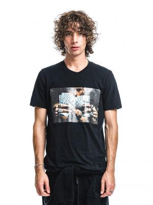 Parker Print Embellished T-Shirt - StyleFav