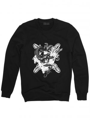 Shiloh Snake Printed Sweatshirt - StyleFav