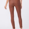 Hoxton Cognac Luxe Coated Ankle Jeans - StyleFav
