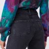 Sarah Black Meadow Ripped Straight Jeans - StyleFav