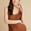 Fray Edge Adjustable Strap Camisole - StyleFav