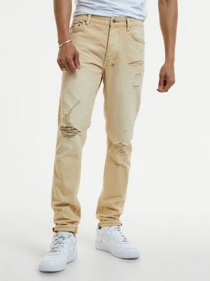 Chitch Sandstorm Mid-Rise Slim Jeans - StyleFav