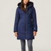 Christy Silver Fur Brushed Down Coat - StyleFav