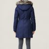 Christy Silver Fur Brushed Down Coat - StyleFav