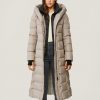 Talyse Long Maxi Brushed Down Coat - StyleFav
