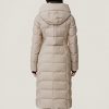 Talyse Long Maxi Brushed Down Coat - StyleFav