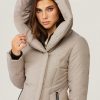 Camelia Brushed Down Coat - StyleFav