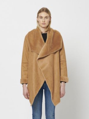 Wilder Woven Open Sherpa Jacket - StyleFav
