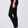 Hoxton Black Shadow Pull On Skinny Jeans - StyleFav