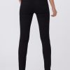 Hoxton Black Shadow Pull On Skinny Jeans - StyleFav