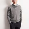 Morchella Wool Blend Zip Cardigan - StyleFav