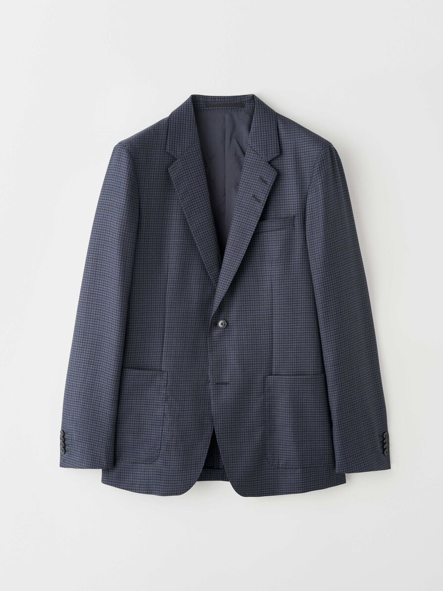 Josef Checked Slim Blazer - StyleFav