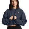 Reverse Weave Cropped Cut Off Hoodie - StyleFav