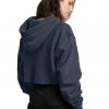 Reverse Weave Cropped Cut Off Hoodie - StyleFav