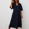 Laurel Woven Linen Midi Dress - StyleFav