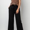 Jess Mid-Rise Wide Leg Linen Blend Pants - StyleFav