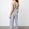 Kyra Striped Wide Leg Linen Blend Jumpsuit - StyleFav