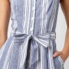 Kyra Striped Wide Leg Linen Blend Jumpsuit - StyleFav
