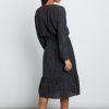 Marion Slate Python Long Sleeve Midi Dress - StyleFav