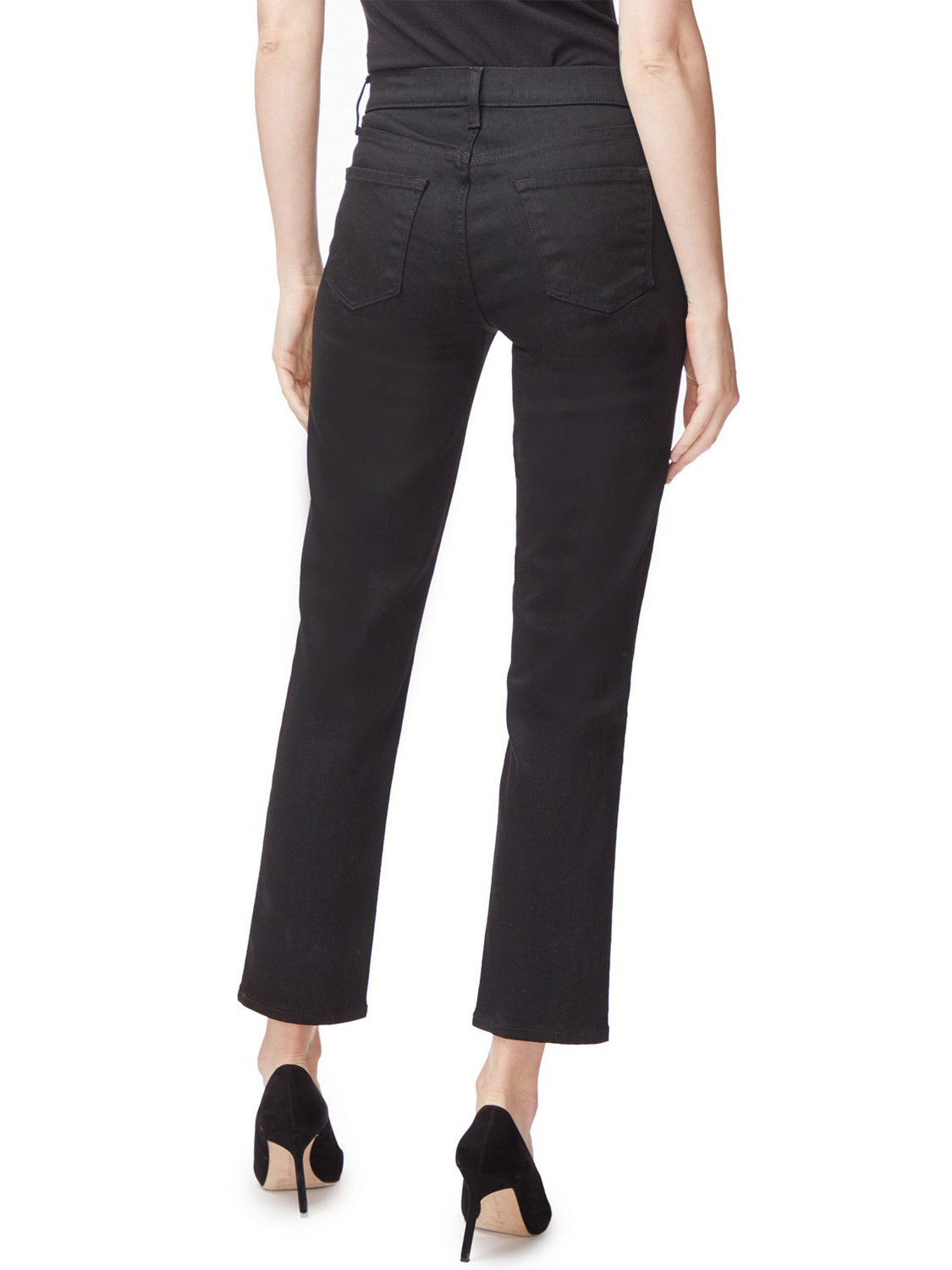 Adele Vesper Noir Mid Rise Straight Jeans - Stylefav