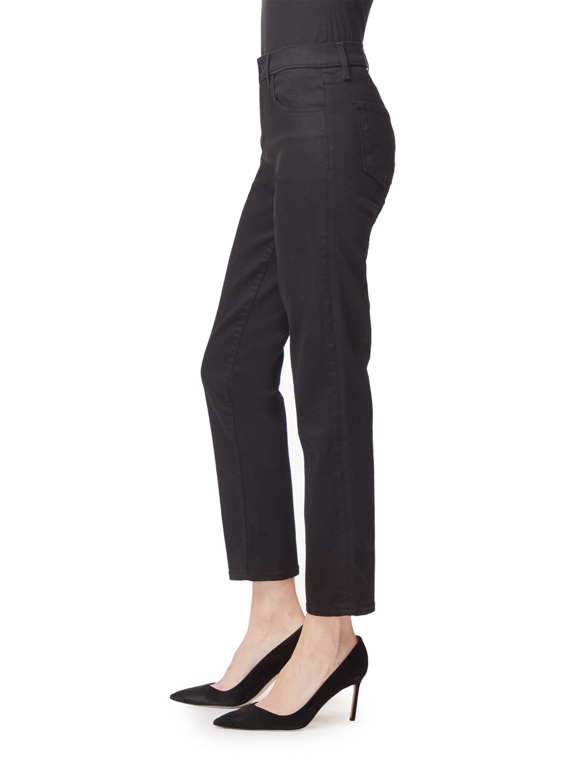 Adele Vesper Noir Mid Rise Straight Jeans - Stylefav