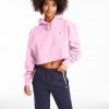 Reverse Weave Cropped Cut Off Hoodie - StyleFav
