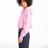 Reverse Weave Cropped Cut Off Hoodie - StyleFav