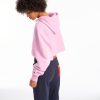 Reverse Weave Cropped Cut Off Hoodie - StyleFav