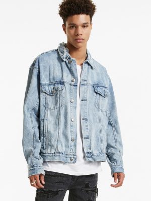 Oh G Acid Trip Trash Denim Jacket - StyleFav