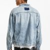 Oh G Acid Trip Trash Denim Jacket - StyleFav