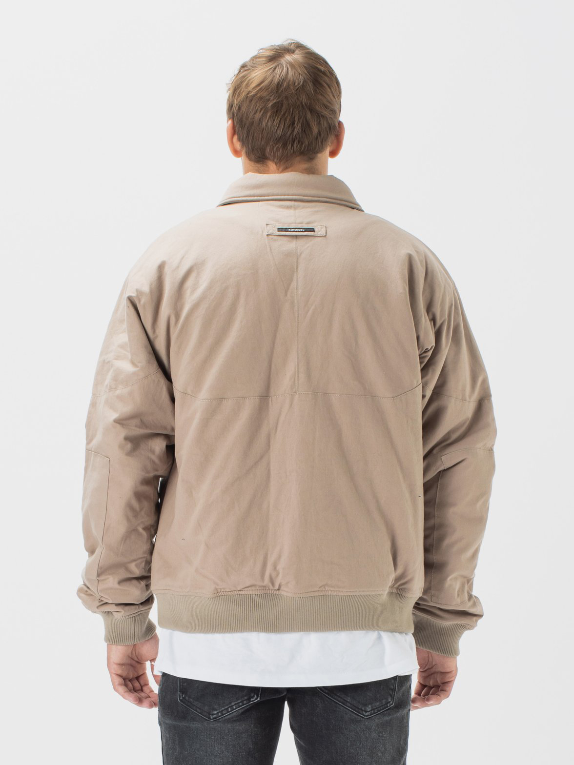 Sandstone Militat Bomber Jacket - StyleFav