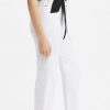 Cloud Over White Ribcage Straight Ankle Jeans - Stylefav