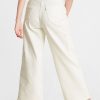 Cannoli Cream High Waisted Wide Leg Crop Utility Pants - StyleFav