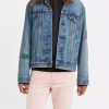 Freehand Embroidery Trucker Jacket - StyleFav
