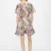 Lalu Urban Printed Fluted Hem Mini Dress - StyleFav