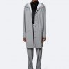 Essential Long Rain Jacket Rock - Stylefav