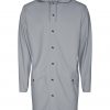 Essential Long Rain Jacket Rock - Stylefav