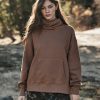 Ora Cowl Neck Hooded Sweatshirt - Stylefav