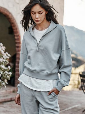 Roxie Half Zip Sweatshirt - StyleFav