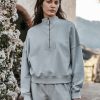 Roxie Half Zip Sweatshirt - StyleFav