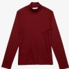Long Sleeve Solid Swiss Cotton Turtleneck - Stylefav