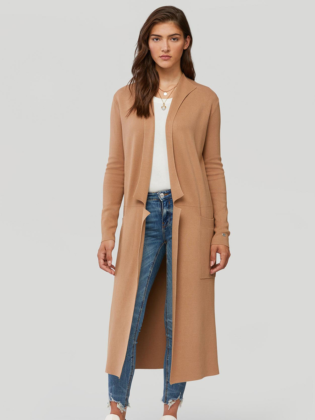 Annabella Sustainable Long Coatigan - Stylefav