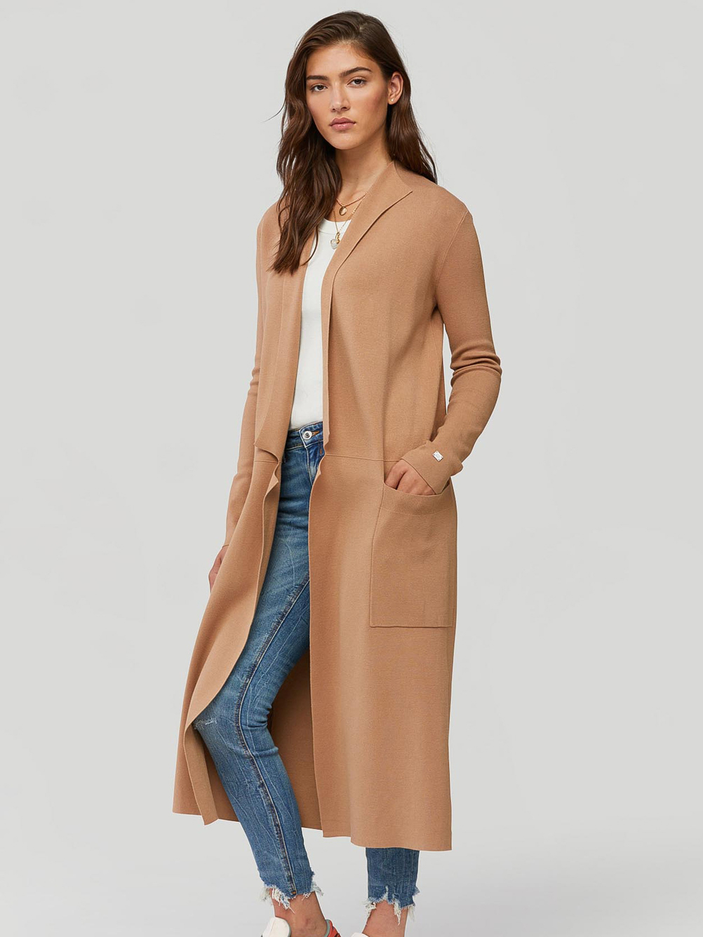 Annabella Sustainable Long Coatigan - Stylefav