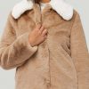 Racquel Collared Faux Fur Jacket - Stylefav