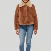 Racquel Collared Faux Fur Jacket - Stylefav