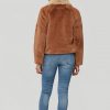 Racquel Collared Faux Fur Jacket - Stylefav
