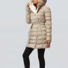 Jenni Lightweight Down Self Tie Coat - Stylefav