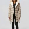 Jenni Lightweight Down Self Tie Coat - Stylefav