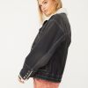 Ariel Cozy Denim Bomber Jacket - Stylefav